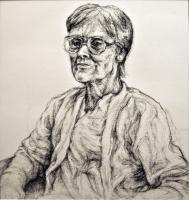 Portraits - Elderly Woman 2 - Conte Crayon